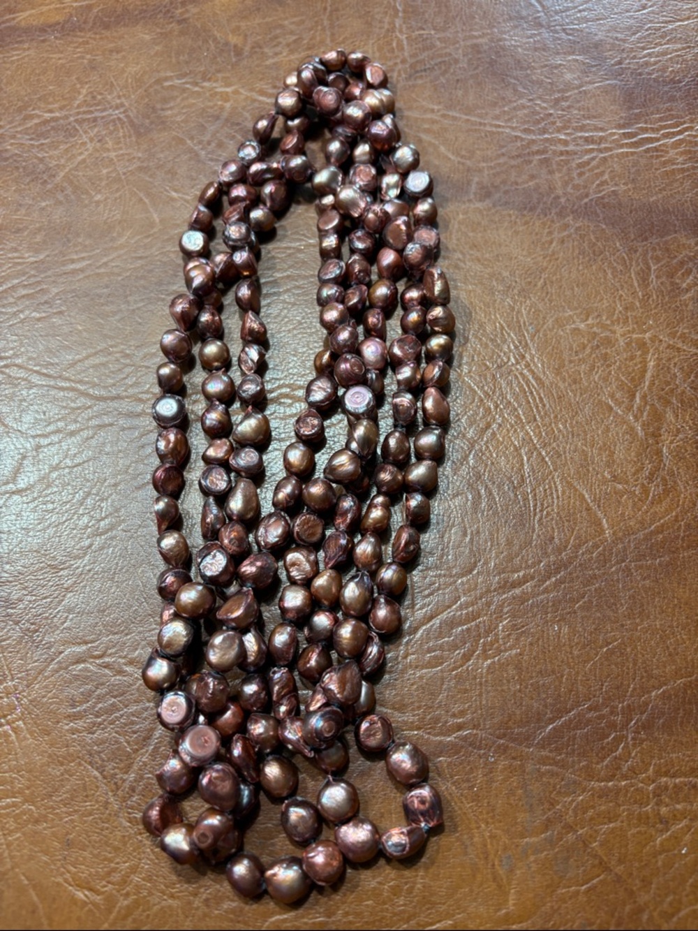 100” Brown Pearl Strand Never Worn